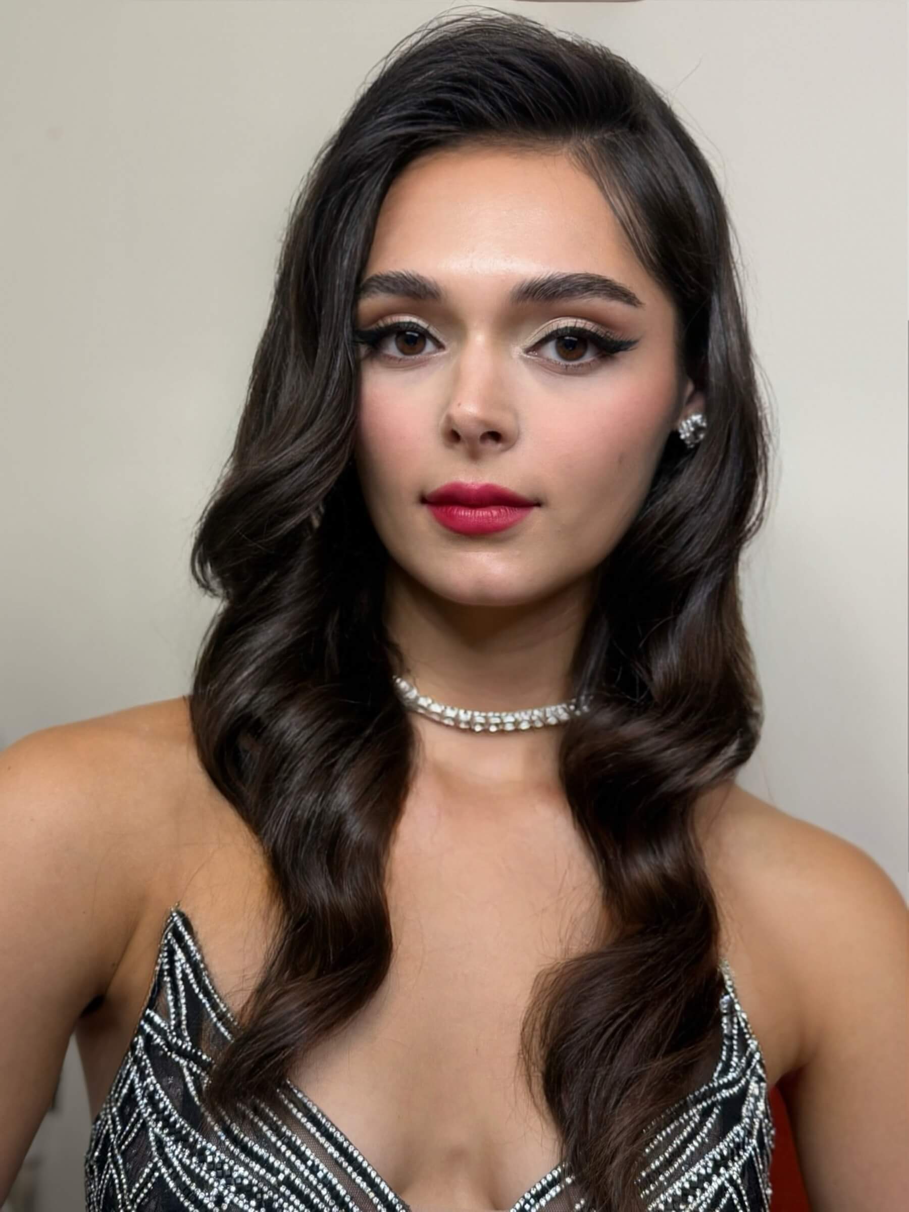 Classic glam beauty portrait